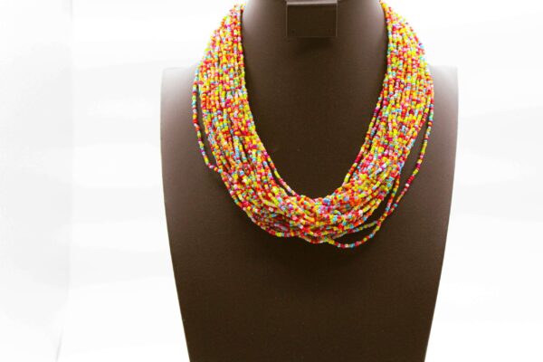 Bohemian Resort Style Multilayer Colorful Beaded Necklace